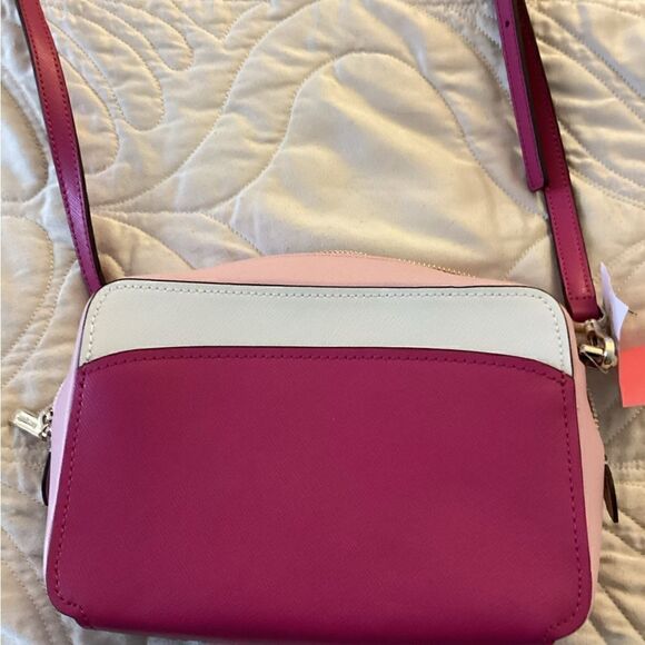 NWT Kate Spade pink and white purse, bag - Picture 4 of 12